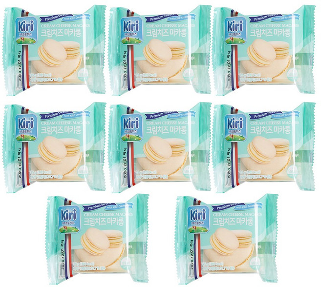 [냉동]끼리 크림치즈 마카롱 8개, 25g