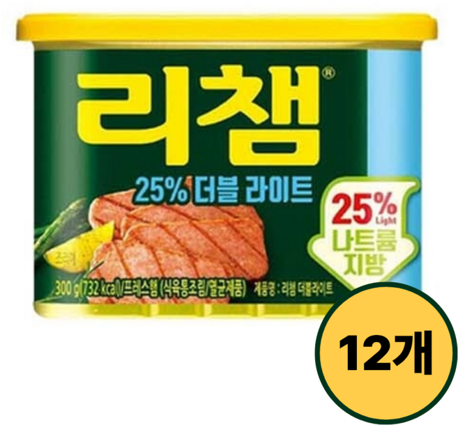 동원 리챔 25% 더블라이트, 12개, 300g