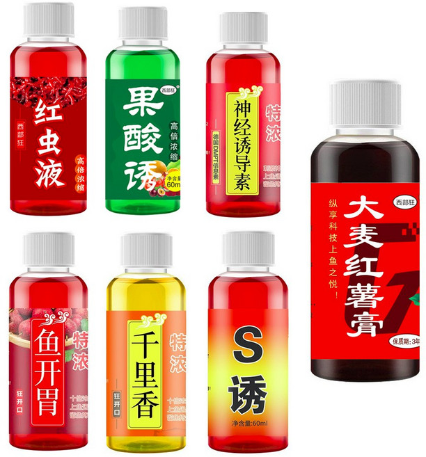 SEONGJINCHI 낚시떡밥 첨가제 7종세트, 1개