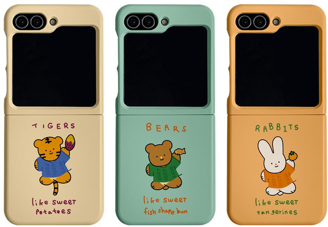 9C9C 겨울간식 냠냠 슬림케이스 갤럭시 Z 플립 7 6 5