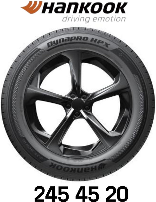 한국타이어245 45 20 다이나프로HP X RA43 2454520 기아K8 BMW7시리즈 KG모빌리티 토레스 뉴렉스턴 액티언 포르쉐 타이칸 BMW X3 X4 iX3, 장착 미포함, 1개