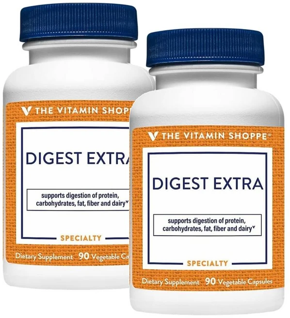 더비타민샵 다이제스트 엑스트라 캡슐 The Vitamin Shoppe Digest Extra Digestive Enzymes, 2개, 90정 - 쿠팡