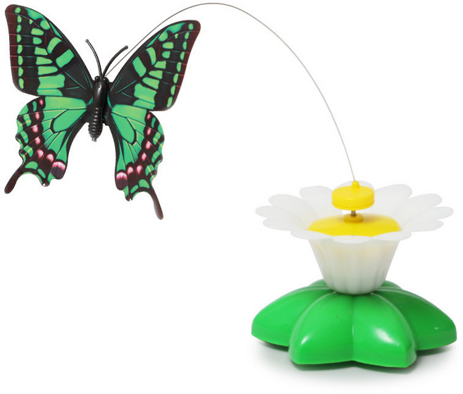 고양이 자동 회전 장난감, 1개, 랜덤, 나비 디자인