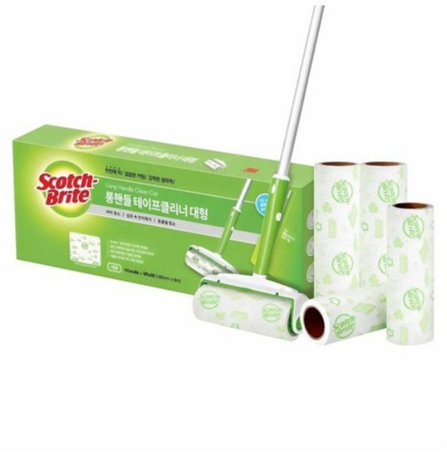 3M 대형 롱핸들 테이프클리너 세트 롱핸들+리필5개, 2세트