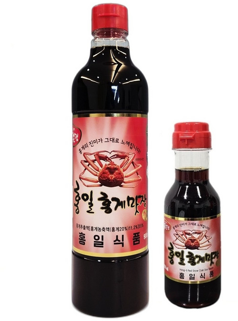 [홍일점] 홍게맛장소스 900+200 홍일식품, 1세트, 1.1L