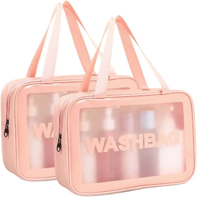 여행용 방수 수영 가방 워시백, 핑크