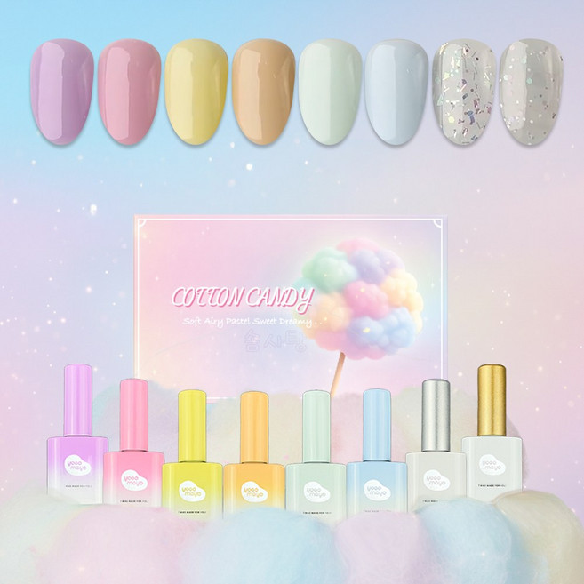 요고마요 솜사탕 파스텔 봄시즌 컬러젤, 1개, 10ml, YMS03 레몬
