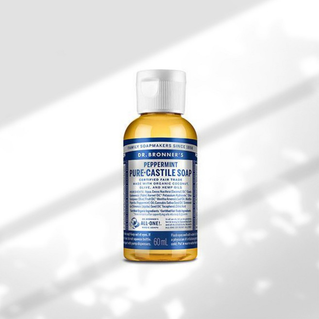 닥터브로너스 페퍼민트 퓨어 캐스틸 솝, 60ml, 1개