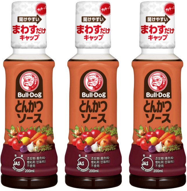 불독 소스 불독 돈까스 소스 200ml 3병(일본직구), 3개