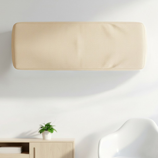 아트리빙스 긴 신축성 벽걸이 에어컨 커버, 베이지