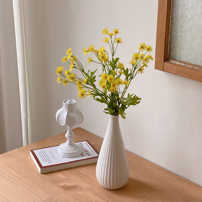 마트리카리아 들꽃 조화, 1개, 옐로우