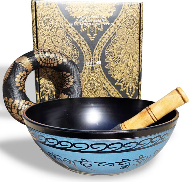 티스타힐 싱잉볼 대형 명상종 네팔 티벳 싱잉볼세트, 이너링볼 블랙A형, 1개