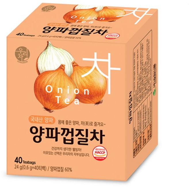 우리차 양파껍질차, 600mg, 40개입, 1개