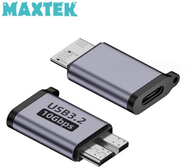 (MAXTEK) 맥스텍 C타입 to USB3.0 Micro-B 변환 젠더 M/F 10Gbps USB3.2 (MT468), 1개