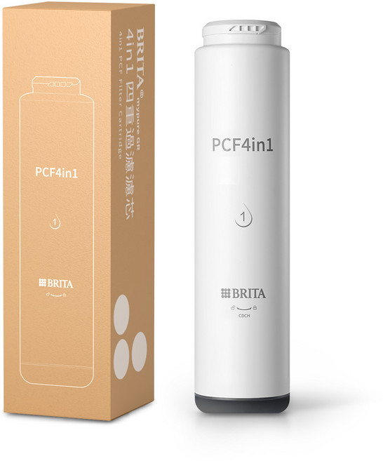 BRITA mypure GR 4in1 四重過濾濾芯 整合前置後置功能 適用GR600/GR1000, 1盒
