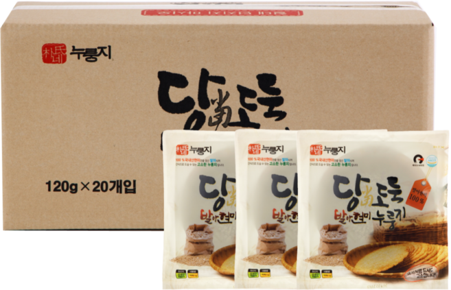 당도둑발아현미누룽지 (100g)_ 박씨네누룽지, 100g, 20개