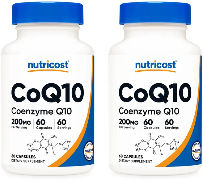 뉴트리코스트 코큐텐 CoQ10 200mg 60캡슐 2병, 60정, 2개 - 쿠팡