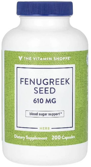 더비타민샵 호로파 페뉴그릭 610mg Fenugreek Seed 캡슐 200정, 1개 - 쿠팡
