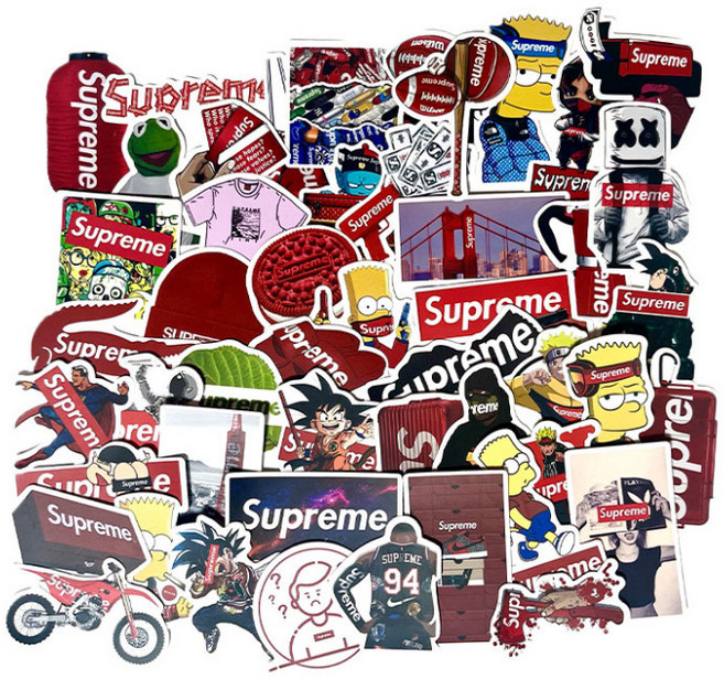 글로우하우스 선명한 브랜드 로고 캐리어 노트북 방수 데코 스티커, 50개, S2