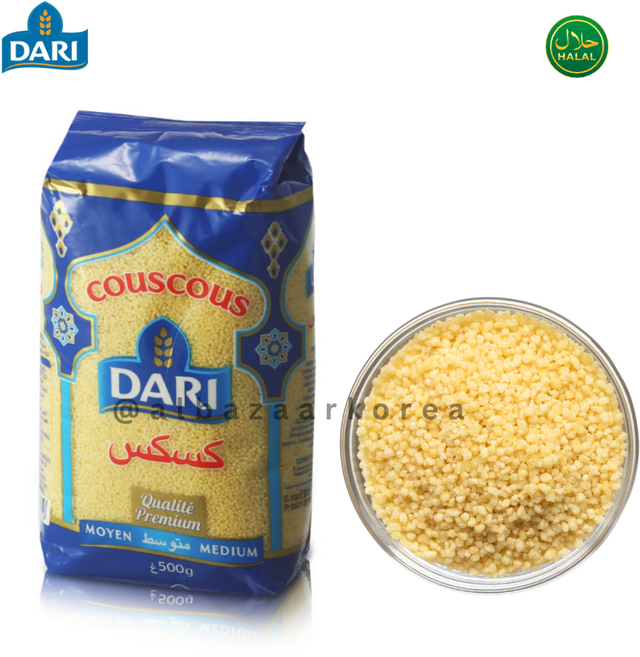 DARI Premium Medium Couscous Morocco 다리 프리미엄 미디움 쿠스쿠스 모로코산, 500g, 1개