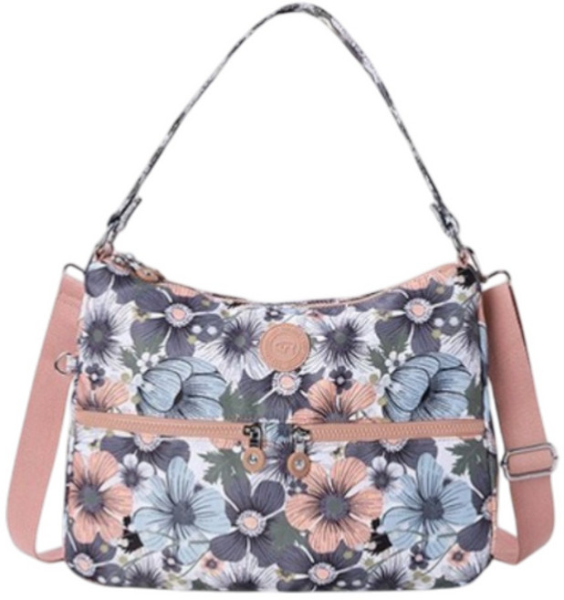 60대 여성 꽃무늬 패턴 예쁜 숄더 크로스백 여성가방 50대 보조