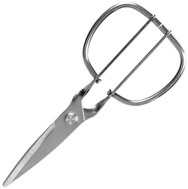 제우스 HB-72 올스텐 일체형 양손가위 3T 고기 식가위, 1개