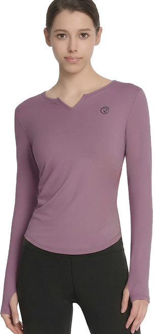 롤리핏 긴팔 스포츠 셔링 티셔츠 롱슬리브 핑거홀 요가웨어