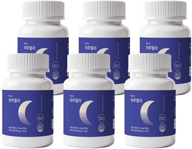 마이인 식물성 멜라토닌 2mg 하루멜라 타트체리 트립토판, 6개, 30정