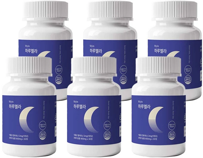 마이인 식물성 멜라토닌 2mg 하루멜라 타트체리 트립토판, 5개, 30정 - 쿠팡