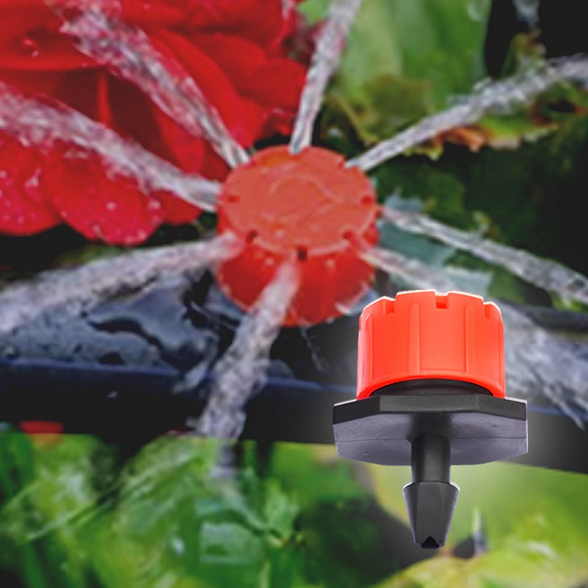 헬스와미 100개 세트 회전 스프링클러 헤드 미니 물분사기 정원 농사