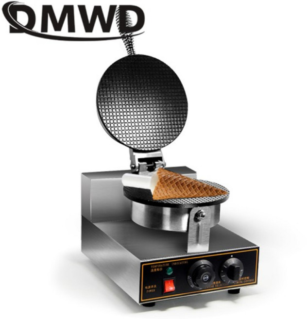 상업용 전기 아이스크림 와플 콘 메이커 Palacinka Baker 크레페 베이킹 기계 파삭 한 계란 롤 케이크 오븐, 04 220V-240V UK Plug