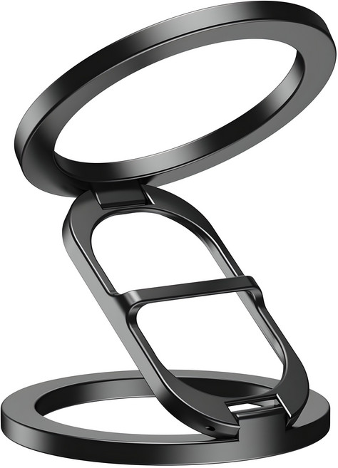 에이덤스 맥세이프 양면자석 그립 스마트톡 핸드폰 아이폰 스마트폰 홀더 자석 거치대, 1개, 블랙