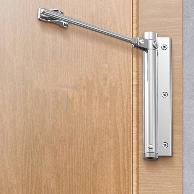 1+1 도어 클로저 자동 문닫힘 방문 도어체크 현관 여닫이문 대문 방화문 창고 목문 클로져, 2개, A타입-실버
