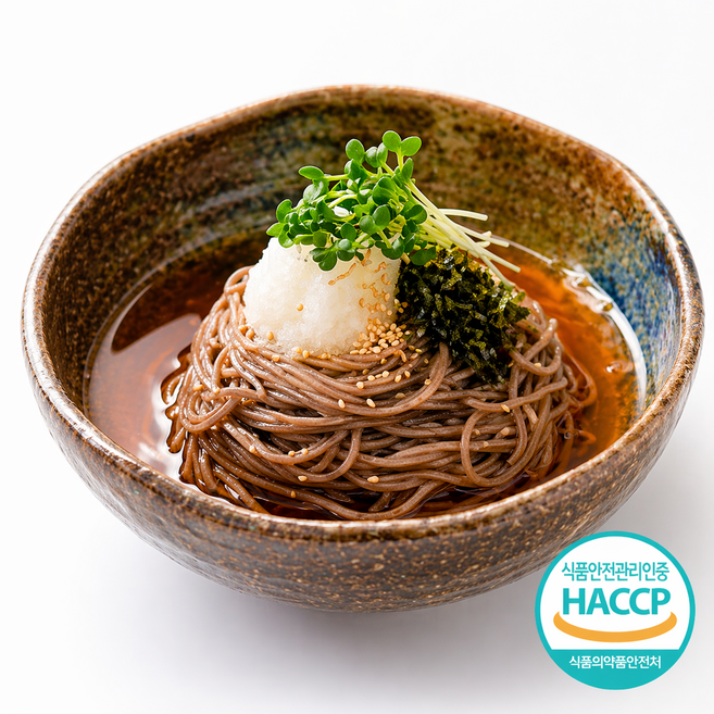 최고집 HACCP 생 메밀소바 냉모밀 세트( 생면+가쓰오소스 ), 1세트, 1kg