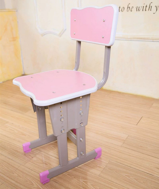 어린이 높이 조절 키즈테이블 테이블 위드그로우, 이중 기둥 상승 의자 분홍색 회색 B