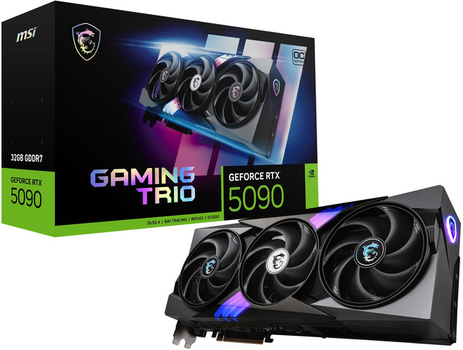 MSI GeForce RTX 5090 32G GAMING TRIO OC 그래픽 카드 VD9000, 상품 설명 참조 또는 문의해 주세요
