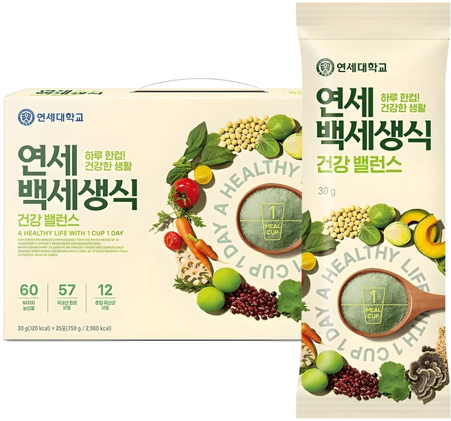 연세우유 백세생식, 750g, 1개 - 쿠팡