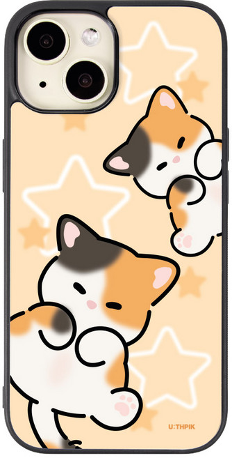 냥냥 귀여워 발라당 알룸범퍼 케이스