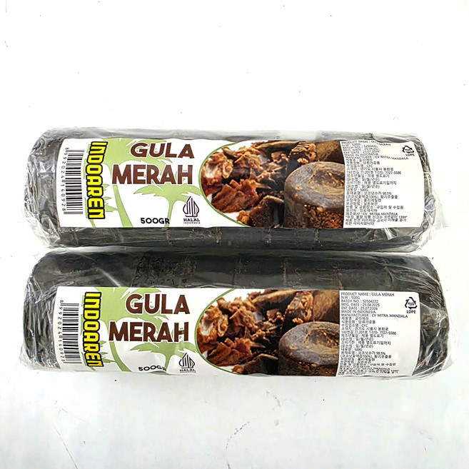 인도네시아 굴라메라 GULA MERAH, 2개, 500g