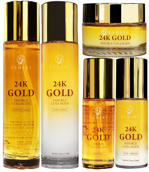 [시즌2] 엘루자이 24K골드 더블 콜라겐 기초 5종, 1세트
