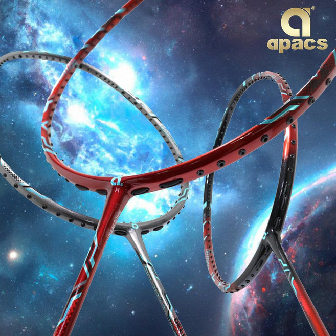 아펙스 배드민턴라켓 디펜더25 가벼운 경량 5U 선수용 공격형 배드민턴채 스트링 줄포함, 1개, 올레드