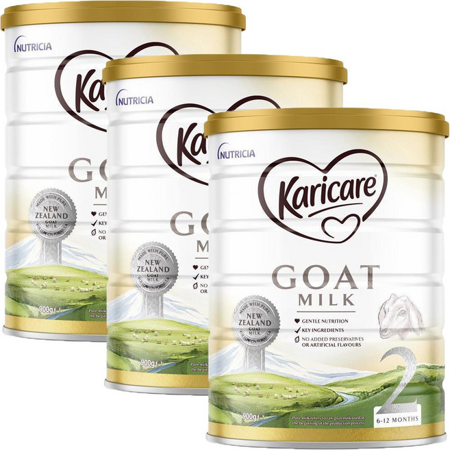 캐리캐어 산양분유 팔로우온 포뮬라 2단계, 3개, 900g