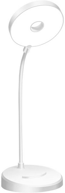 VANKIN 접이식 학습용 LED 스탠드 블루라이트 차단 시력보호 펜꽂이 밝기 색상 조절, 화이트