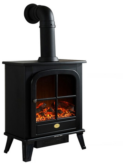 미니 소형 전기 벽난로 연통세트 LED 불멍, 로망중형(로미오)+연통