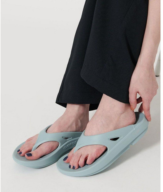 우포스 쪼리 샌들 슬리퍼 플랫폼 검정색 하늘색 OOFOS ORIGINAL SANDALS