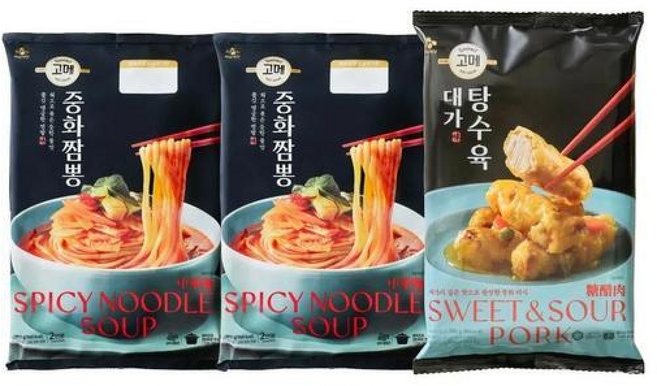 CJ 고메 중화짬뽕 x+대가탕수육, 2개, 652g