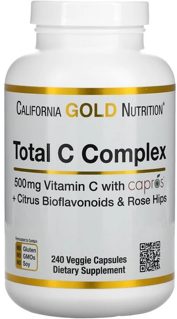캘리포니아 골드 토탈C 컴플렉스 비타민C 복합체 500mg 베지 캡슐 240정, 1개 - 쿠팡
