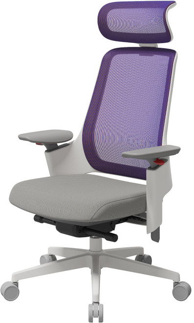 SIDIZ GX網背高階電競椅 白框變色龍灰 電腦椅 人體工學椅 9段扶手 5年保固