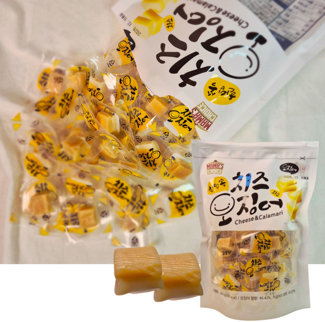 코스트코 치즈오징어 한입쏙 큐브 오징어 맥주안주 + 초코츠리스피 증정, 1개, 200g