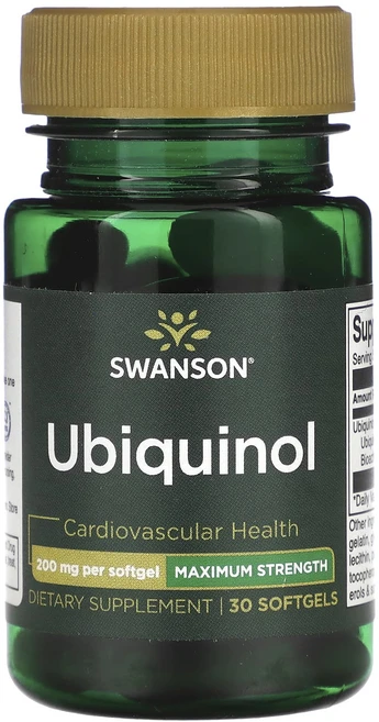 Swanson 유비퀴놀 맥시멈 강도 200mg 소프트젤 30정, Swanson유비퀴놀맥시멈강도200mg소프트젤30정, 1개 - 쿠팡